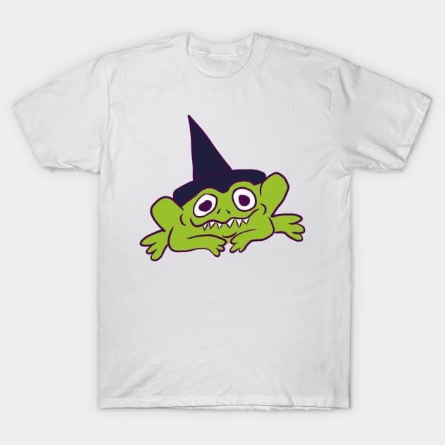 Frog Witch T-Shirt by josierichey